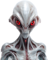 AI generated Close-up of a scary alien image. png