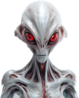 AI generated Close-up of a scary alien image. png