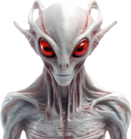 AI generated Close-up of a scary alien image. png