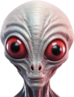 AI generated Close-up of a scary alien image. png