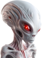 AI generated Close-up of a scary alien image. png