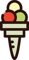 ice cream cone icon vector illustration