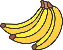 a bunch of bananas on a white background vector