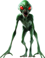 AI generated Close-up of a scary alien image. png