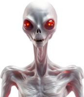 AI generated Close-up of a scary alien image. png