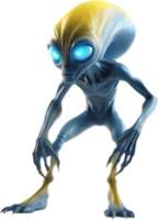 AI generated Close-up of a scary alien image. png