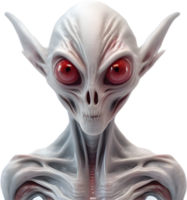 AI generated Close-up of a scary alien image. png