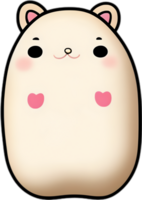 AI generated Cute Cartoon potato icon, Kawaii potato clipart. png