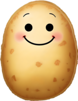 ai généré mignonne dessin animé Patate icône, kawaii Patate clipart. png