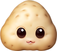 ai genererad söt tecknad serie potatis ikon, söt potatis ClipArt. png