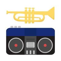 Illustration of boombox vector