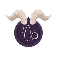 Illustration of Capricorn zodiac vector