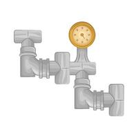 Illustration of water pipe vector