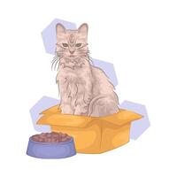 Illustration of cat vector