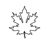 Autumn Maple leaf vector illustration design template