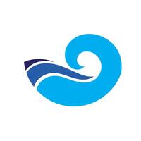 Wave logo. Graphic symbols of ocean or flowing sea water stylized for business identity vector. Illustration water wave logo for business emblem company vector