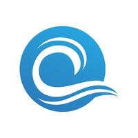 ola logo. gráfico símbolos de Oceano o fluido mar agua estilizado para negocio identidad vector. ilustración agua ola logo para negocio emblema empresa vector