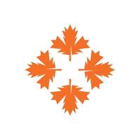 Autumn Maple leaf vector illustration design template