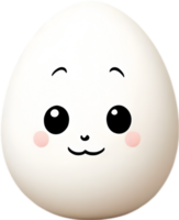 AI generated Cute Cartoon Kawaii egg icon png