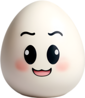 AI generated Cute Cartoon Kawaii egg icon png