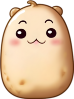 ai genererad söt tecknad serie potatis ikon, söt potatis ClipArt. png