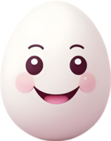 AI generated Cute Cartoon Kawaii egg icon png