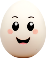 AI generated Cute Cartoon Kawaii egg icon png