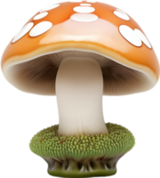 AI generated Cute Cartoon Mushroom icon png