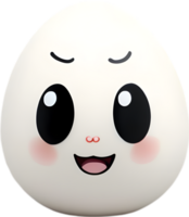 AI generated Cute Cartoon Kawaii egg icon png