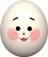 AI generated Cute Cartoon Kawaii egg icon png