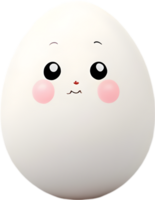 AI generated Cute Cartoon Kawaii egg icon png