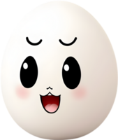 AI generated Cute Cartoon Kawaii egg icon png