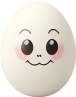 AI generated Cute Cartoon Kawaii egg icon png