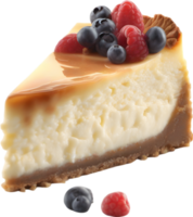 AI generated Cheesecake, Close-up of delicious-looking Cheesecake. png