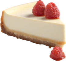 AI generated Cheesecake, Close-up of delicious-looking Cheesecake. png