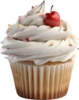 AI generated Cupcakes, Close-up of delicious-looking Cupcakes. png