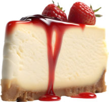 ai généré cheesecake, fermer de délicieux cheesecake. png