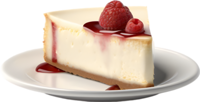 AI generated Cheesecake, Close-up of delicious-looking Cheesecake. png