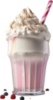 ai gegenereerd milkshakes, detailopname van heerlijk uitziend milkshakes. png