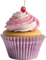 ai generato cupcakes, avvicinamento di dall'aspetto delizioso cupcakes. png