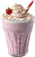 ai generiert Milchshakes, Nahansicht von sieht köstlich aus Milchshakes. png