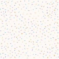 Pastel sprinkles pattern on white background vector