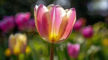 ai generado blanco flor con un sorprendentes negro centrar en de cerca. generativo ai. hermosa sencillo ai generado imagen en 4k, único. foto