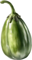 AI generated Watercolor painting of Eggplant. png