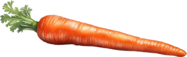 AI generated Watercolor painting of Carrot plant. png