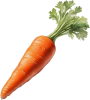 AI generated Watercolor painting of Carrot plant. png