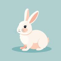 Rabbit cartoon illustration clip art vector design