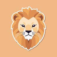 Lion cartoon illustration clip art vector design