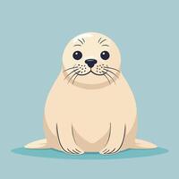 Cartoon seal cute vector illustration