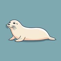 Cartoon seal cute vector illustration